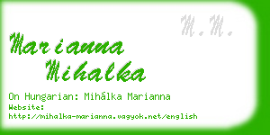 marianna mihalka business card